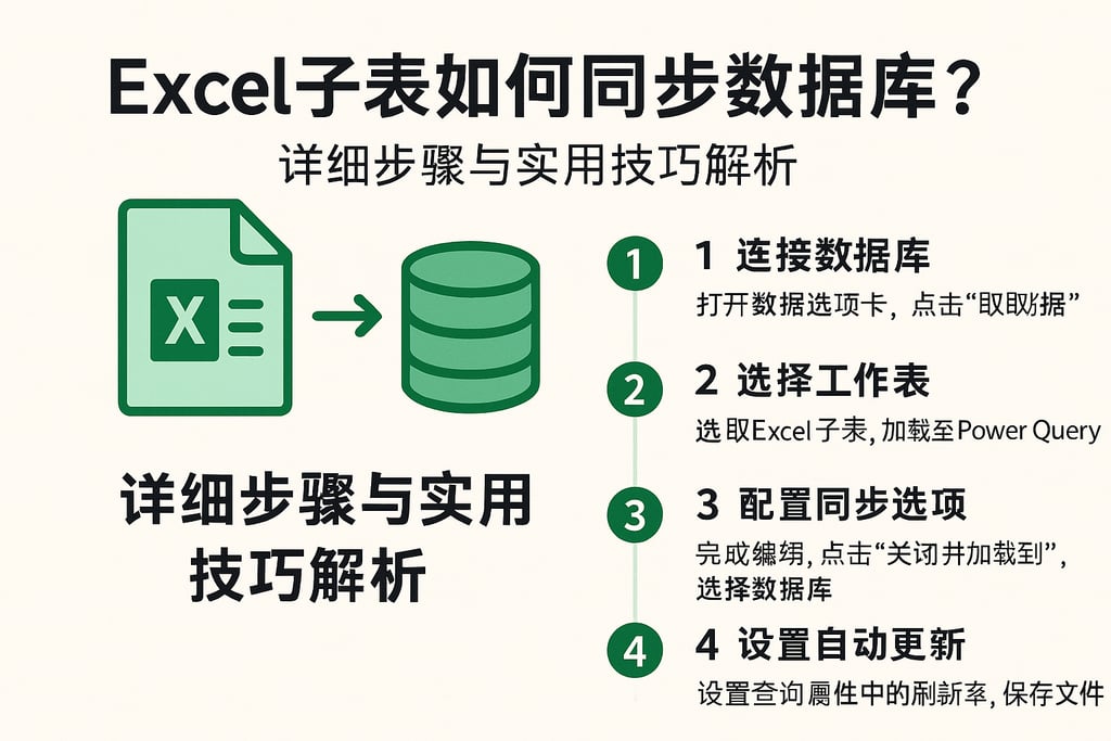 excel子表如何同步数据库？详细步骤与实用技巧解析