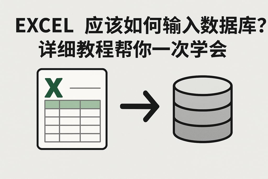excel应该如何输入数据库？详细教程帮你一次学会