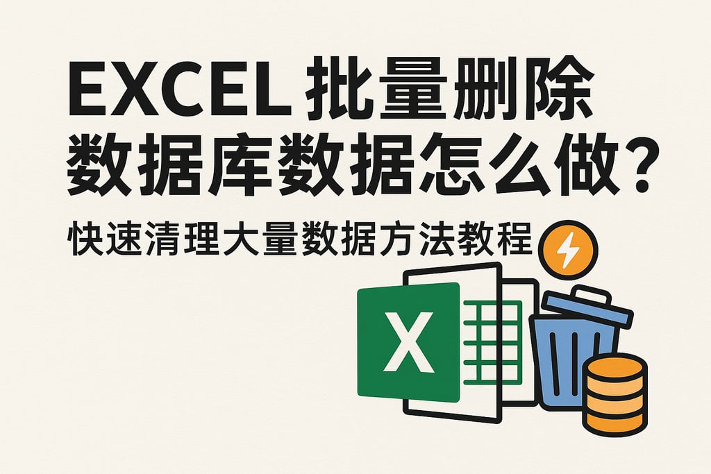 excel批量删除数据库数据怎么做？快速清理大量数据方法教程