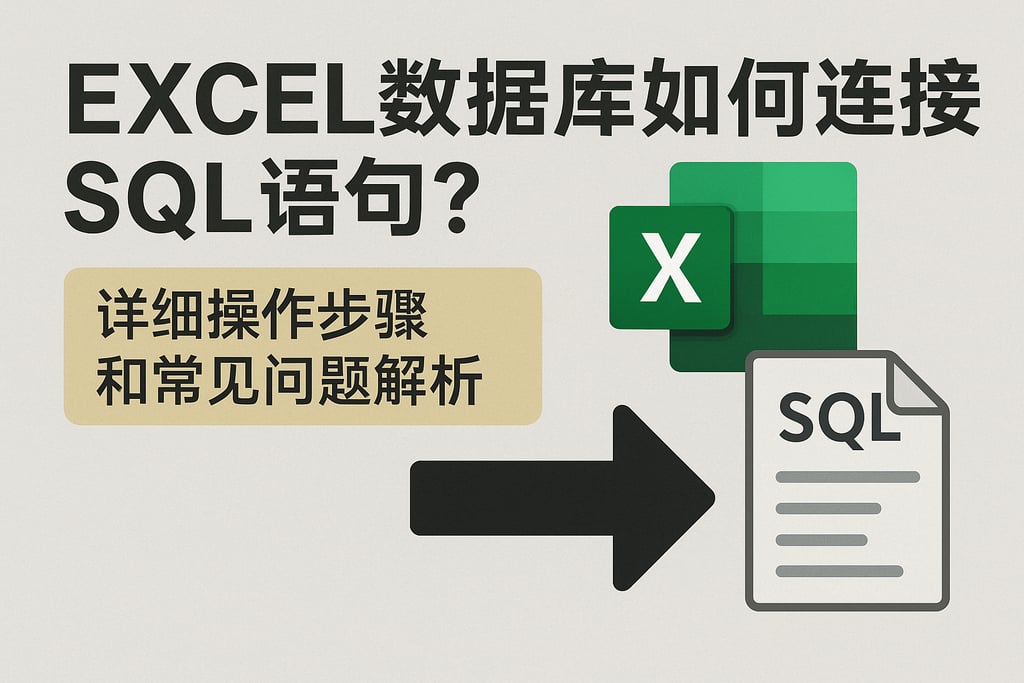 excel数据库如何连接sql语句？详细操作步骤和常见问题解析
