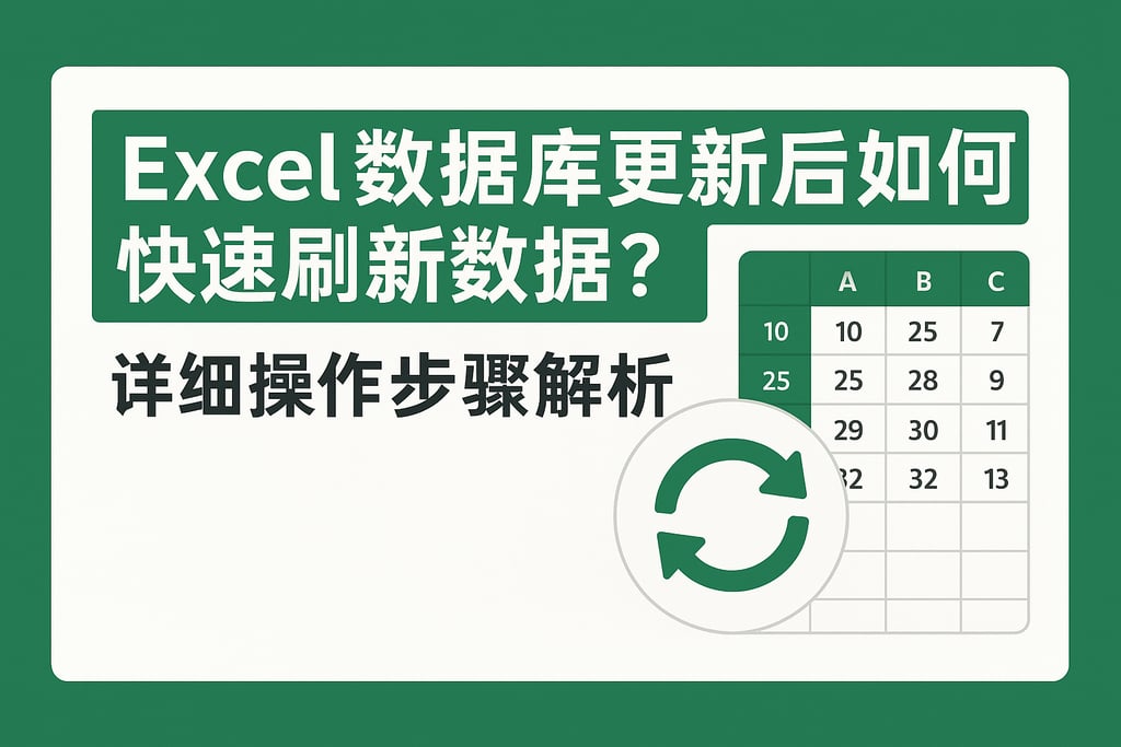 excel数据库更新后如何快速刷新数据？详细操作步骤解析
