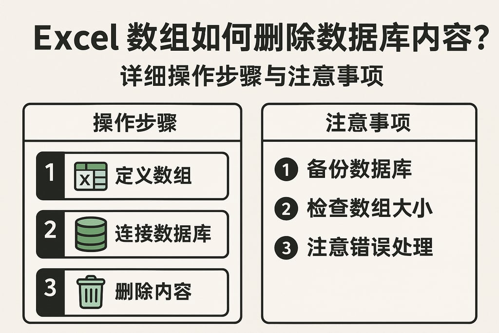 excel数组如何删除数据库内容？详细操作步骤与注意事项