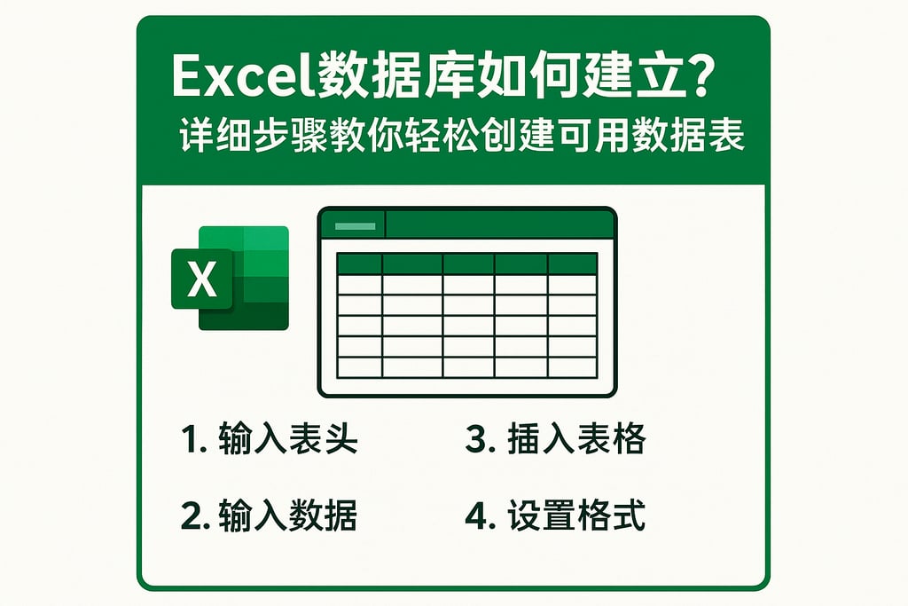 excel的数据库如何建立？详细步骤教你轻松创建可用数据表