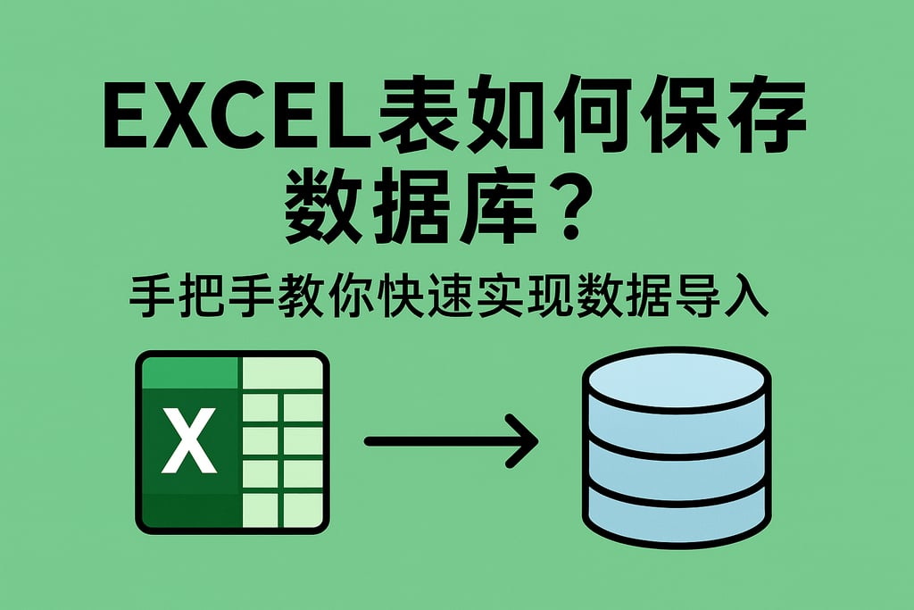 excel表如何保存数据库？手把手教你快速实现数据导入