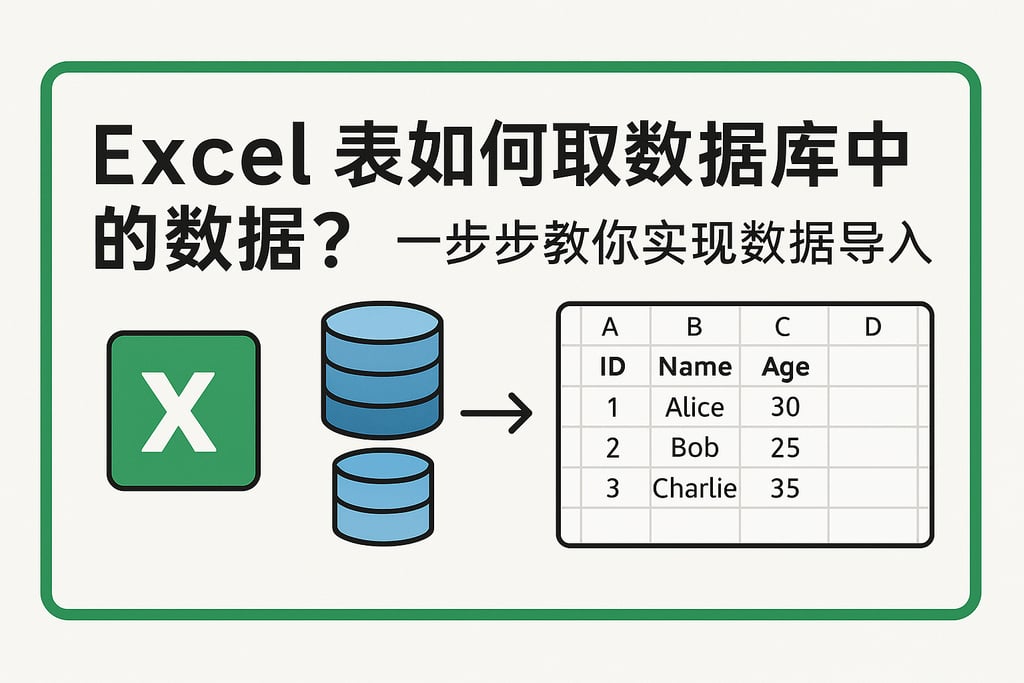 excel表如何取数据库中的数据？一步步教你实现数据导入