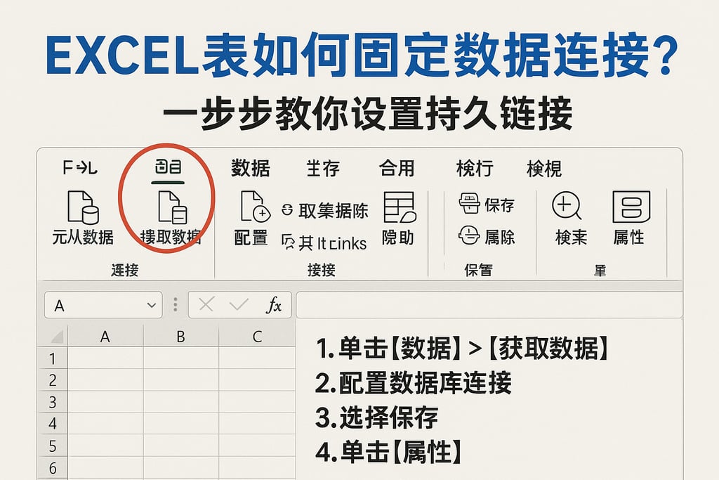 excel表如何固定数据库连接？一步步教你设置持久链接