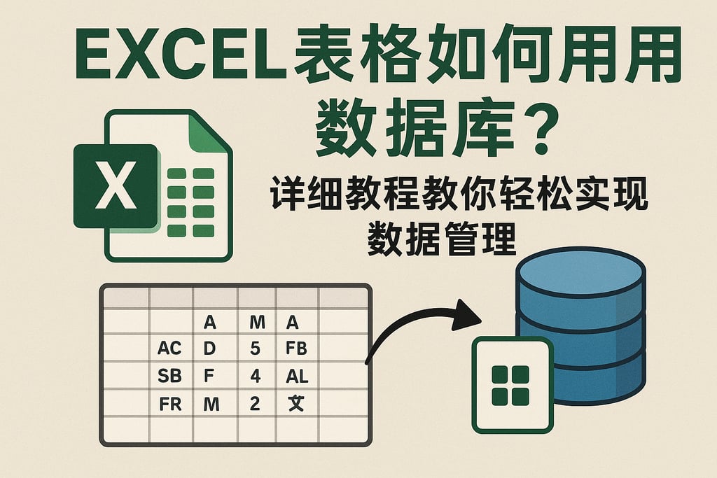 excel表格如何使用数据库？详细教程教你轻松实现数据管理