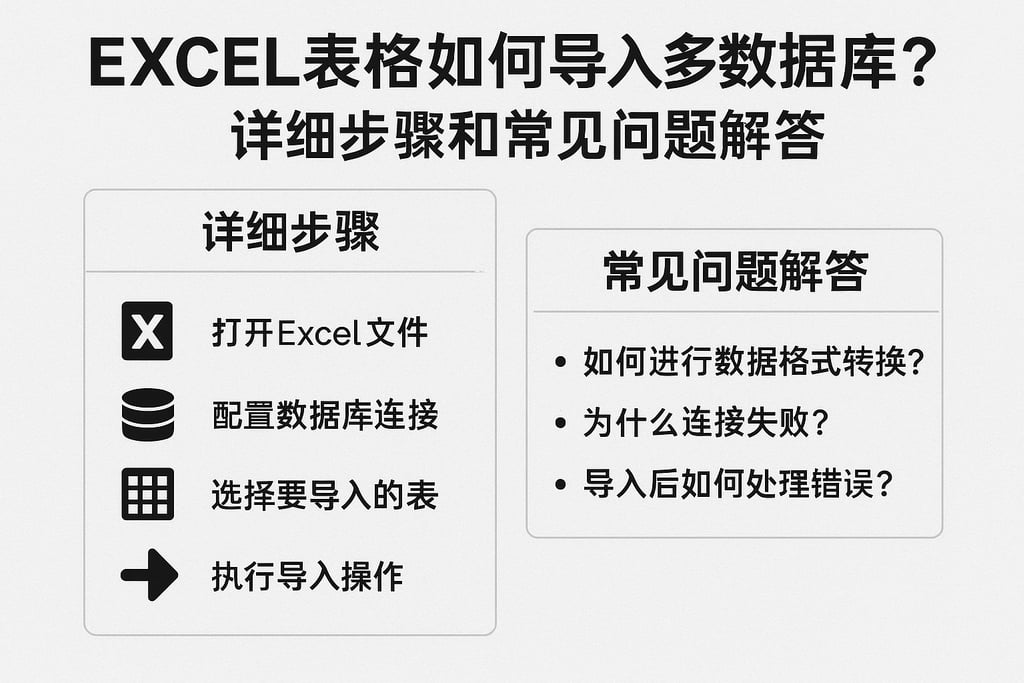 excel表格如何导入多数据库？详细步骤和常见问题解答