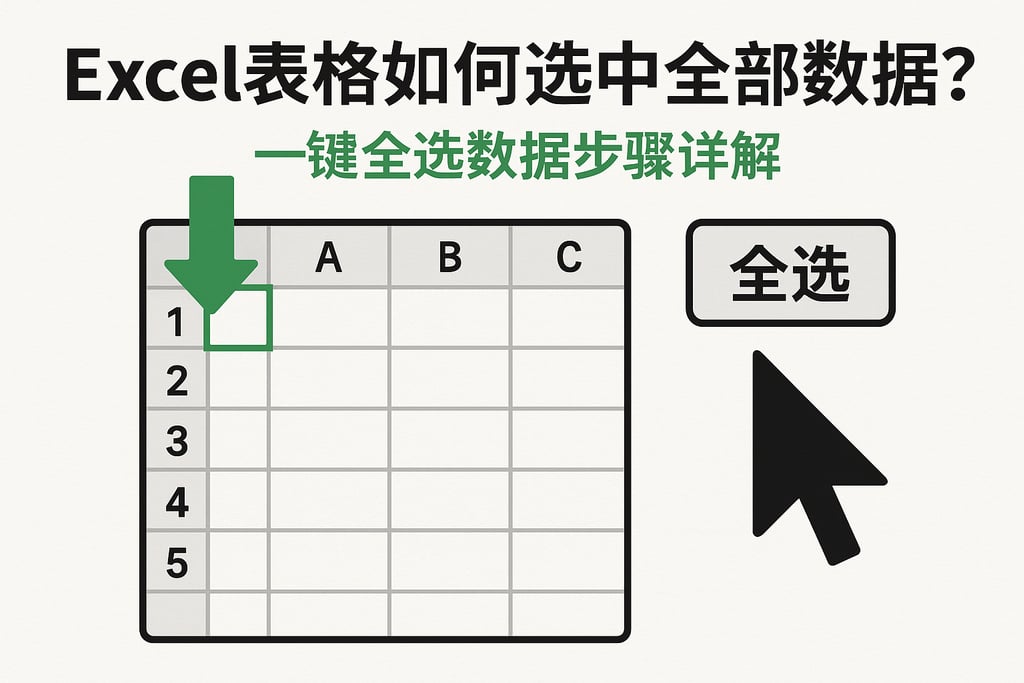 excel表格如何选中全部数据库？一键全选数据步骤详解