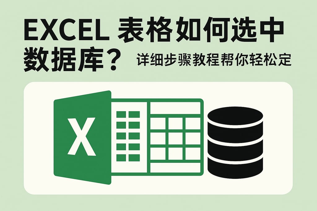excel表格如何选中数据库？详细步骤教程帮你轻松搞定