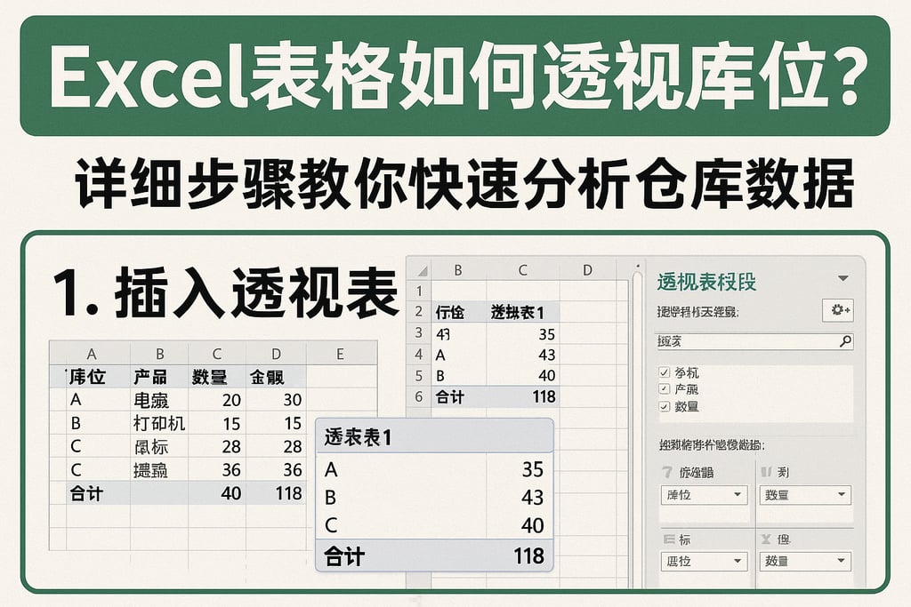 excel表格如何透视库位？详细步骤教你快速分析仓库数据