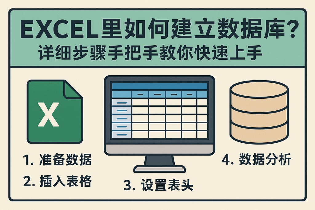 excel里如何建立数据库？详细步骤手把手教你快速上手