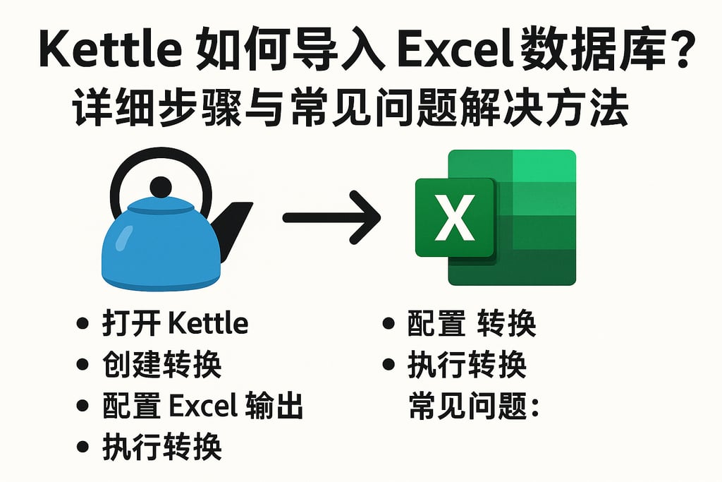 kettle如何导入excel数据库？详细步骤与常见问题解决方法