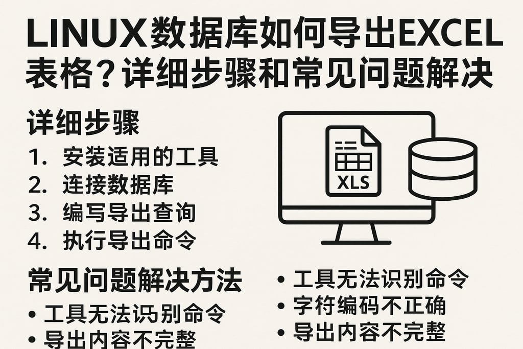 linux数据库如何导出excel表格？详细步骤和常见问题解决方法