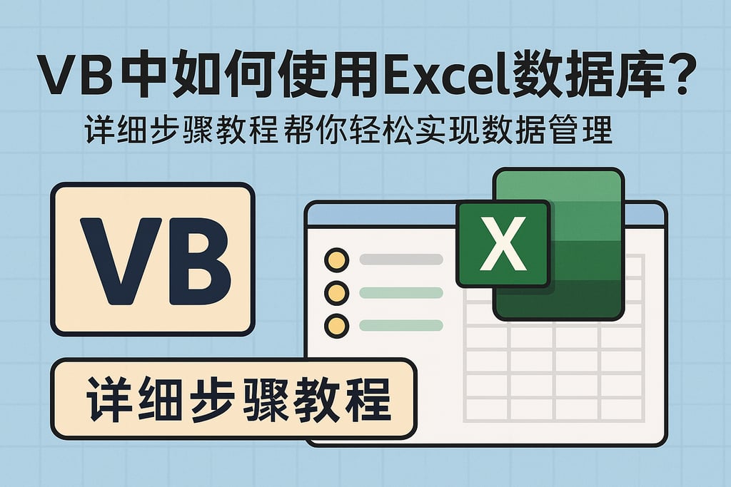 vb中如何使用excel数据库？详细步骤教程帮你轻松实现数据管理