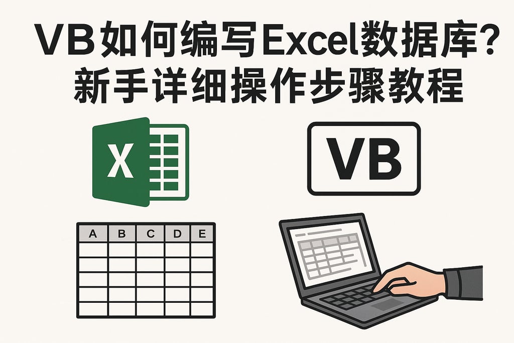 vb如何编写excel数据库？新手详细操作步骤教程