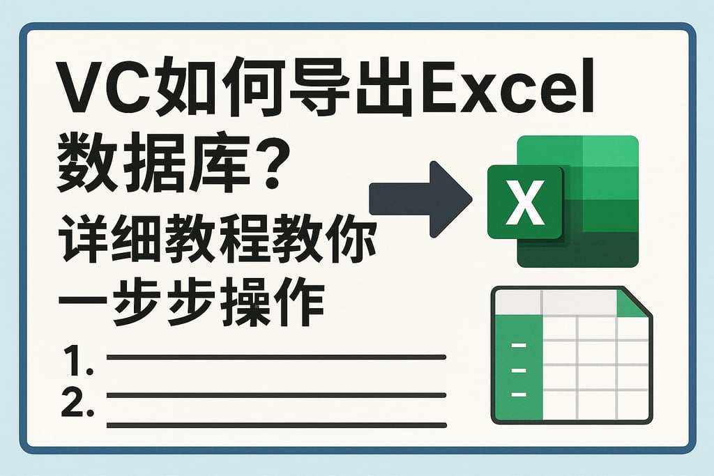 vc如何导出excel数据库？详细教程教你一步步操作
