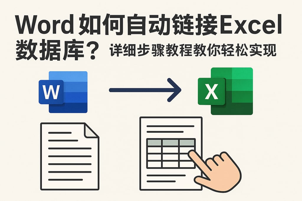 word如何自动链接excel数据库？详细步骤教程教你轻松实现数据同步