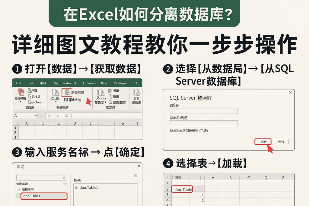 在excel如何分离数据库？详细图文教程教你一步步操作