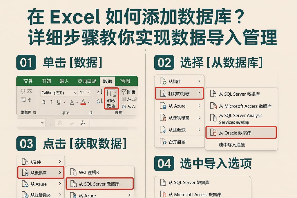 在excel如何添加数据库？详细步骤教你实现数据导入管理