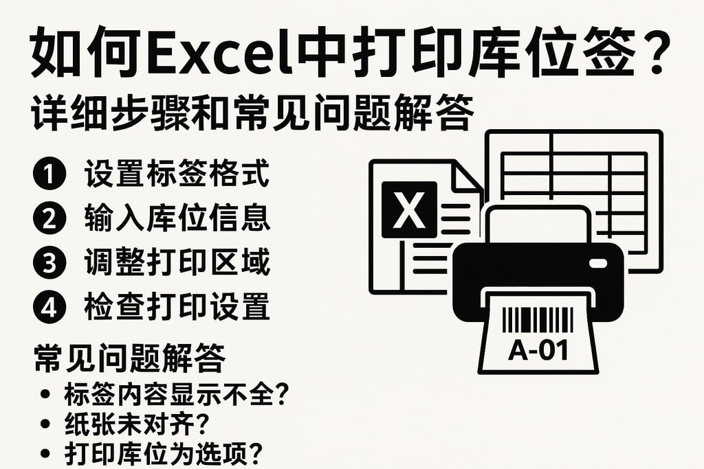 如何excel中打印库位标签？详细步骤和常见问题解答