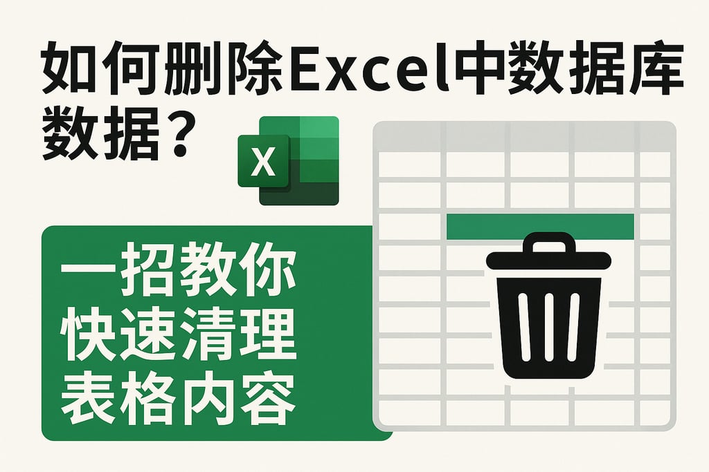 如何删除Excel中数据库数据？一招教你快速清理表格内容