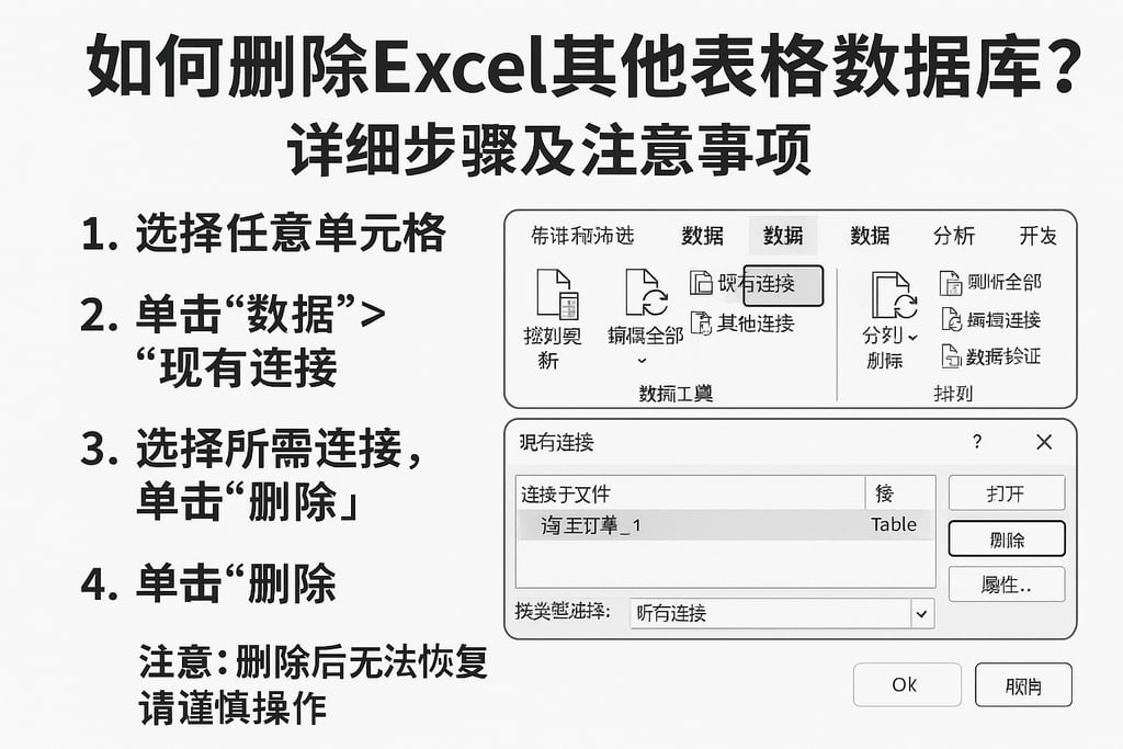 如何删除Excel其他表格数据库？详细步骤及注意事项