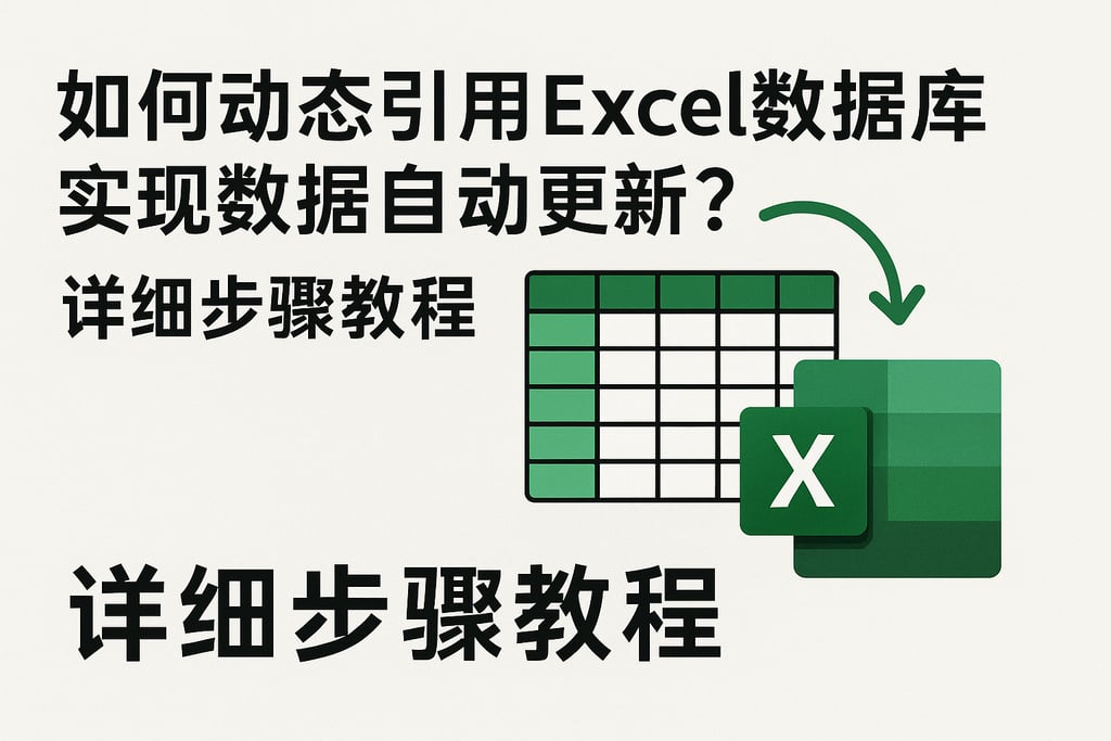 如何动态引用Excel数据库实现数据自动更新？详细步骤教程