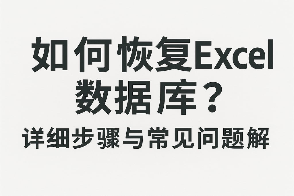 如何回复excel的数据库？详细步骤与常见问题解答