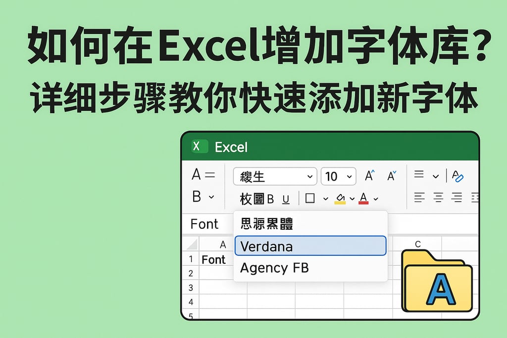 如何在Excel增加字体库？详细步骤教你快速添加新字体