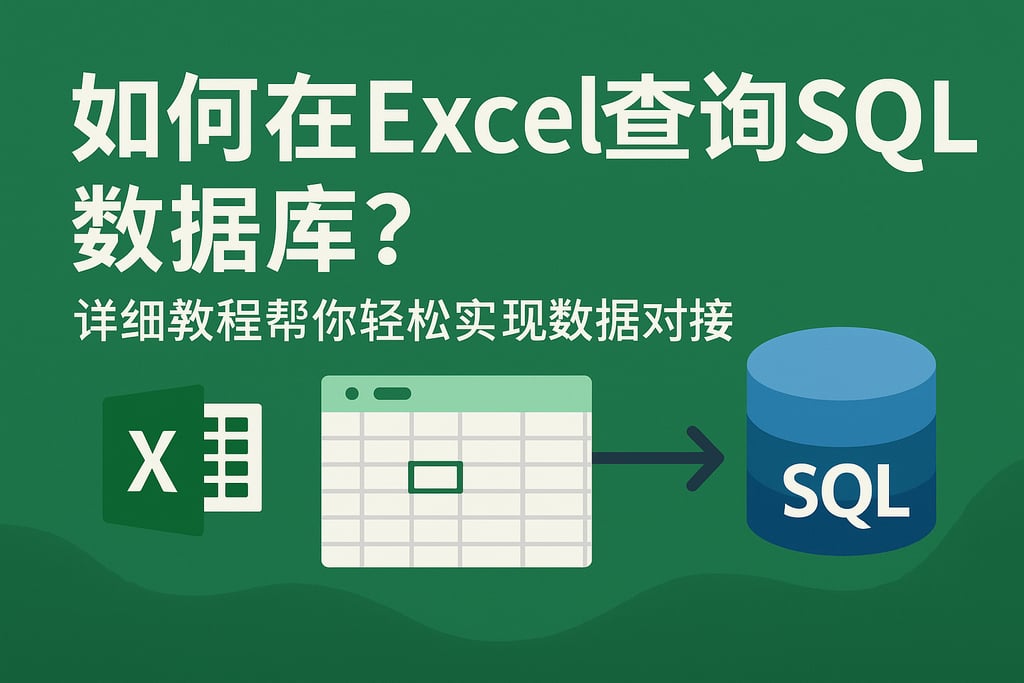 如何在Excel查询SQL数据库？详细教程帮你轻松实现数据对接