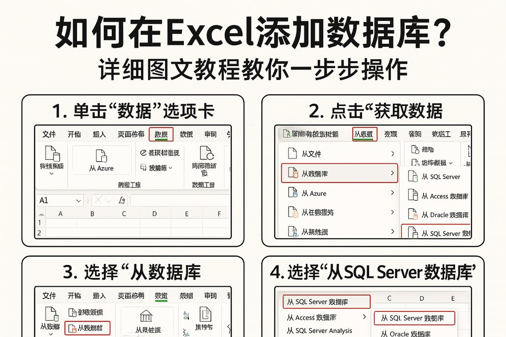 如何在Excel添加数据库？详细图文教程教你一步步操作