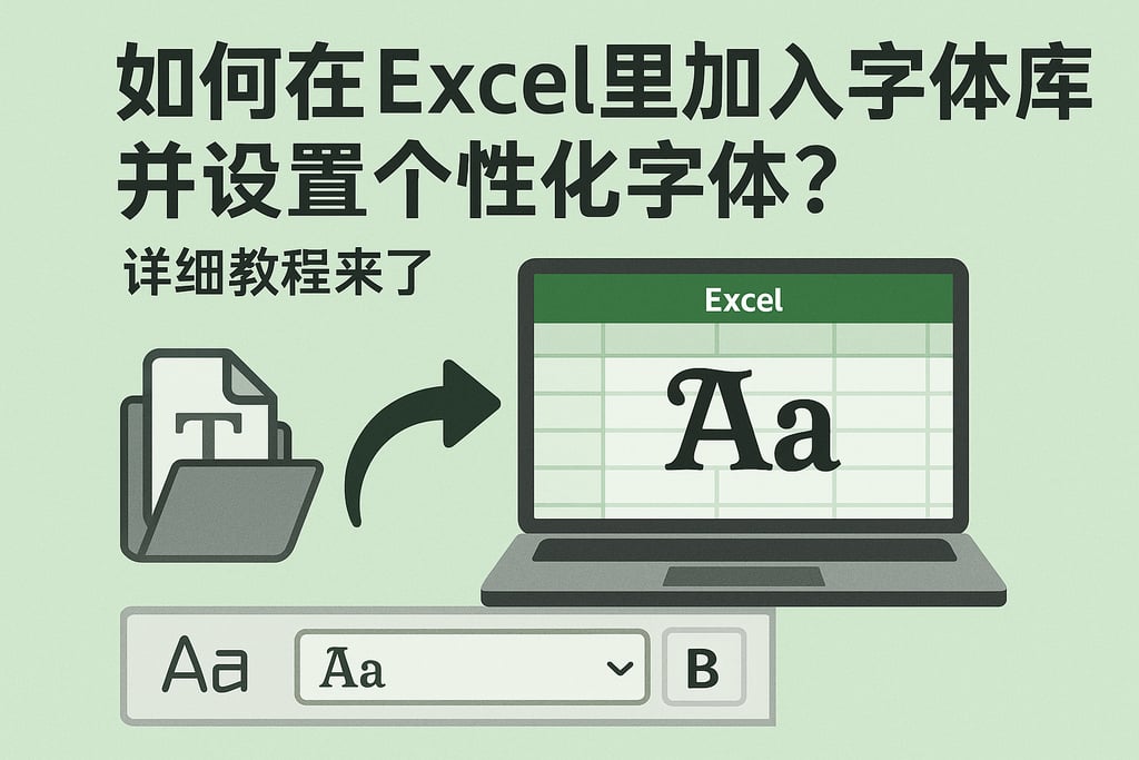如何在Excel里加入字体库并设置个性化字体？详细教程来了