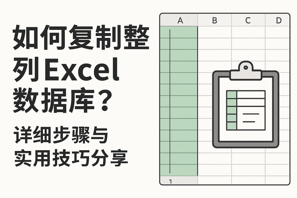 如何复制整列Excel数据库？详细步骤与实用技巧分享