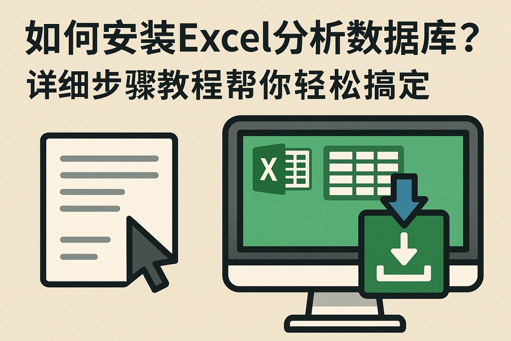 如何安装Excel分析数据库？详细步骤教程帮你轻松搞定