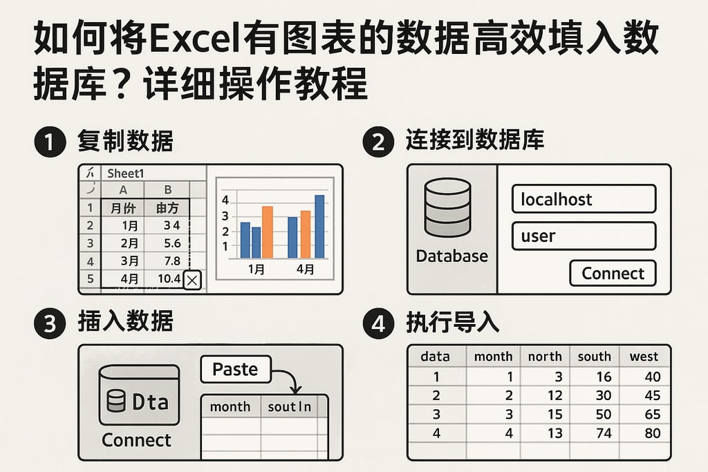 如何将Excel有图表的数据高效填入数据库？详细操作教程