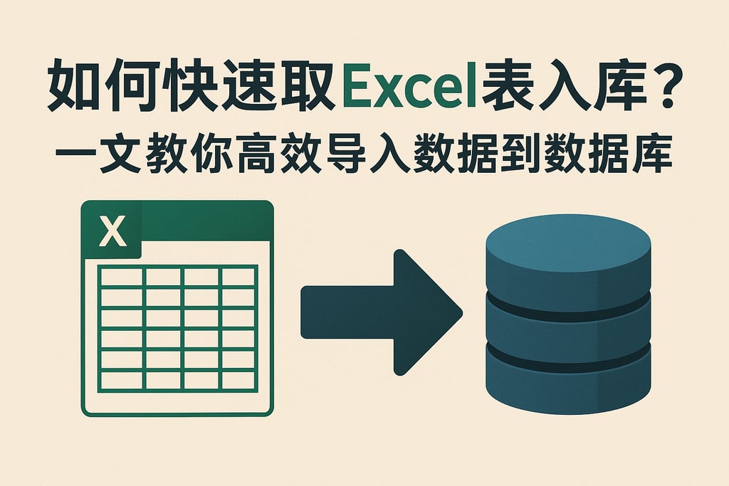 如何快速取excel表数据库？一文教你高效导入数据到数据库