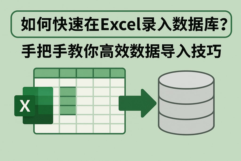 如何快速在Excel录入数据库？手把手教你高效数据导入技巧