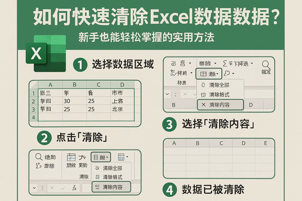 如何快速清除excel数据库数据？新手也能轻松掌握的实用方法