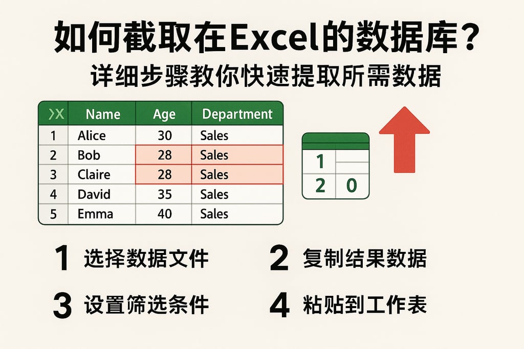 如何截取在excel的数据库？详细步骤教你快速提取所需数据