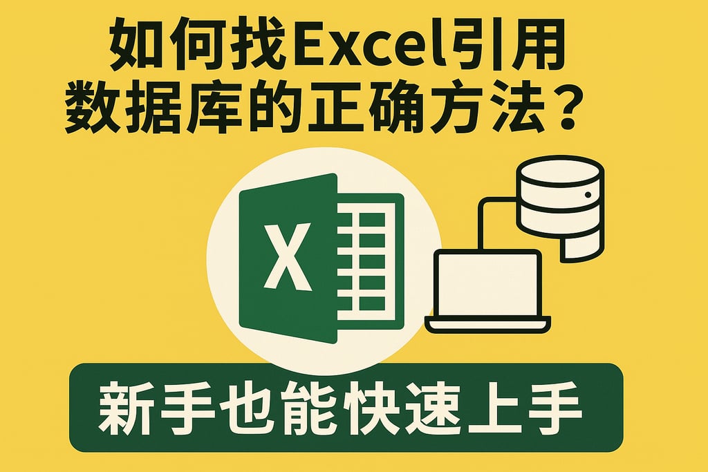 如何找excel引用数据库的正确方法？新手也能快速上手