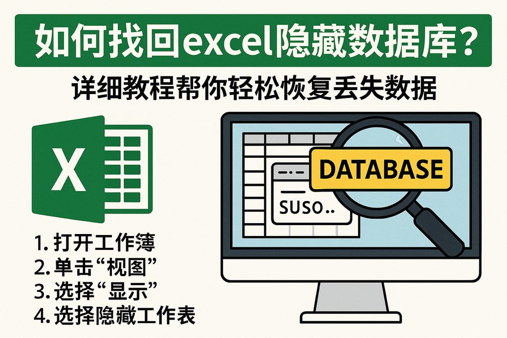 如何找回excel隐藏数据库？详细教程帮你轻松恢复丢失数据