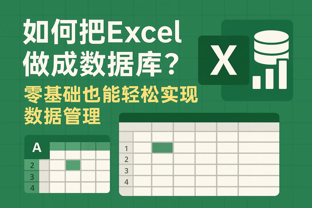 如何把Excel做成数据库？零基础也能轻松实现数据管理