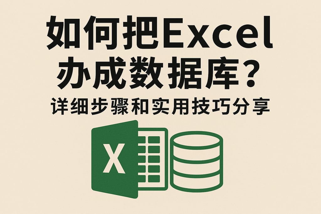 如何把Excel办成数据库？详细步骤和实用技巧分享