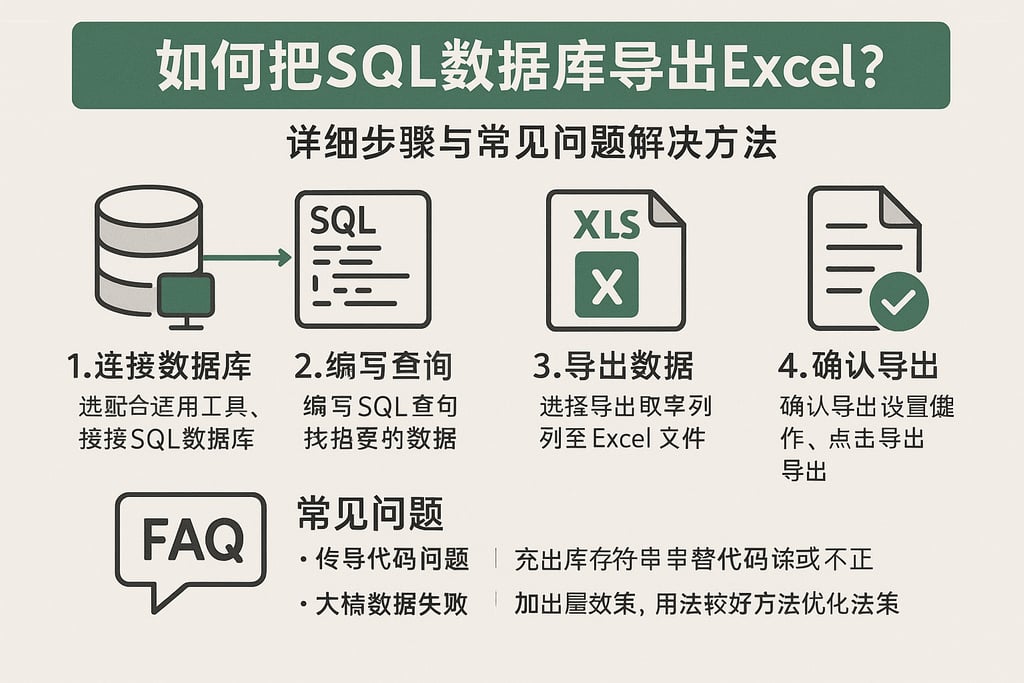 如何把SQL数据库导出Excel？详细步骤与常见问题解决方法