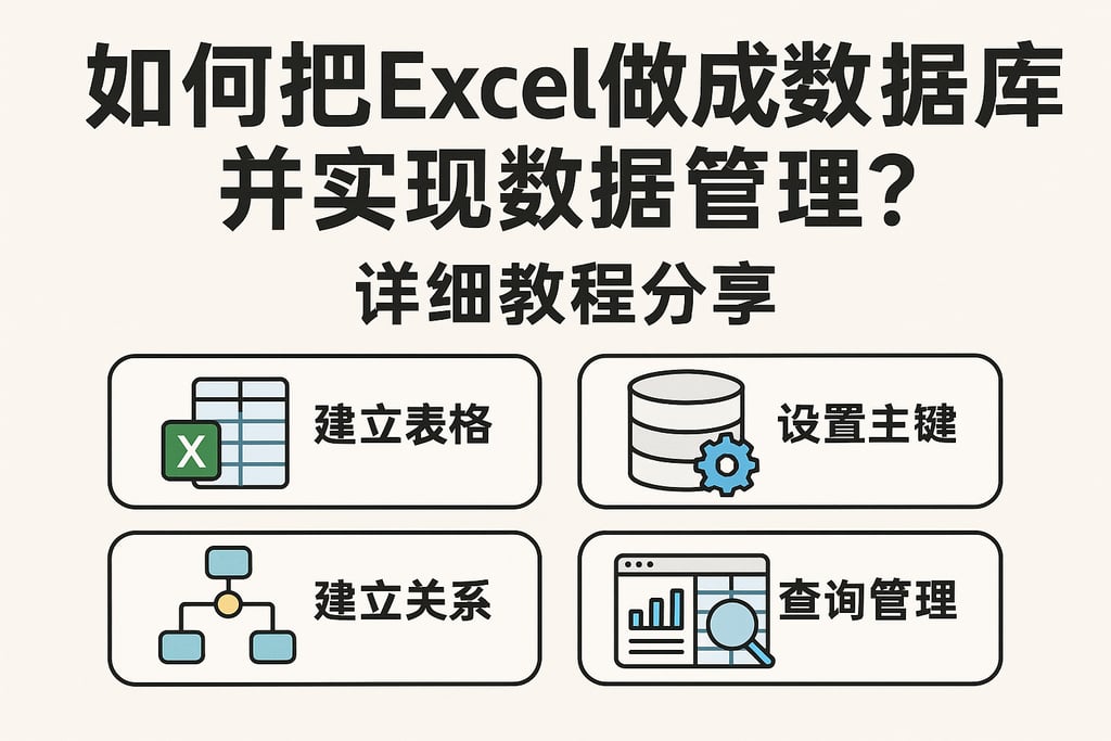 如何把excel做成数据库并实现数据管理？详细教程分享