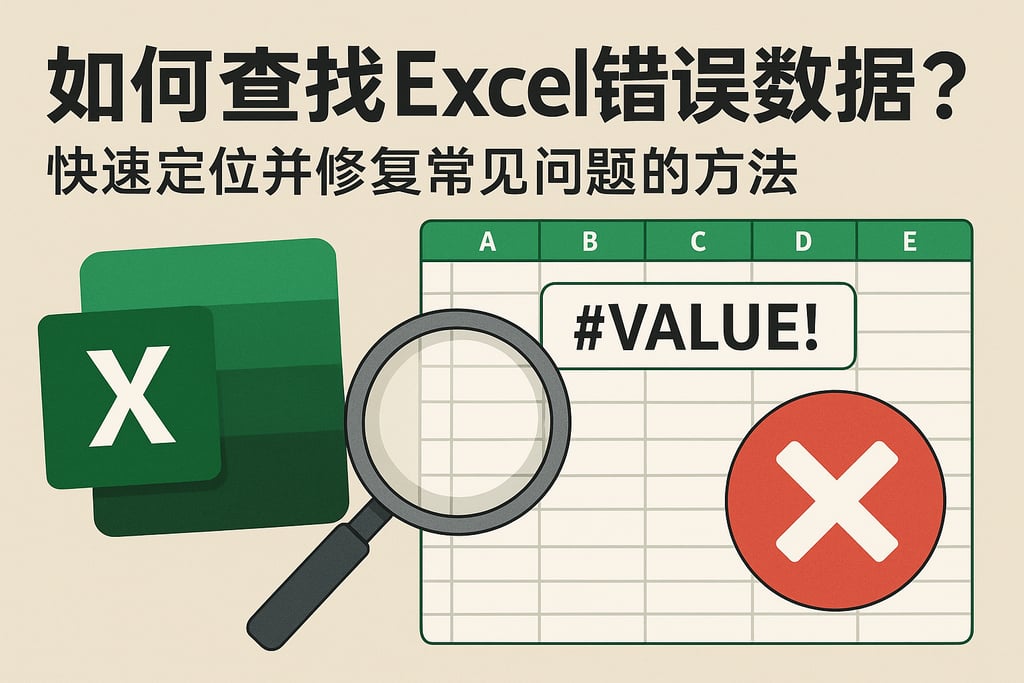 如何查找Excel错误数据库？快速定位并修复常见问题的方法