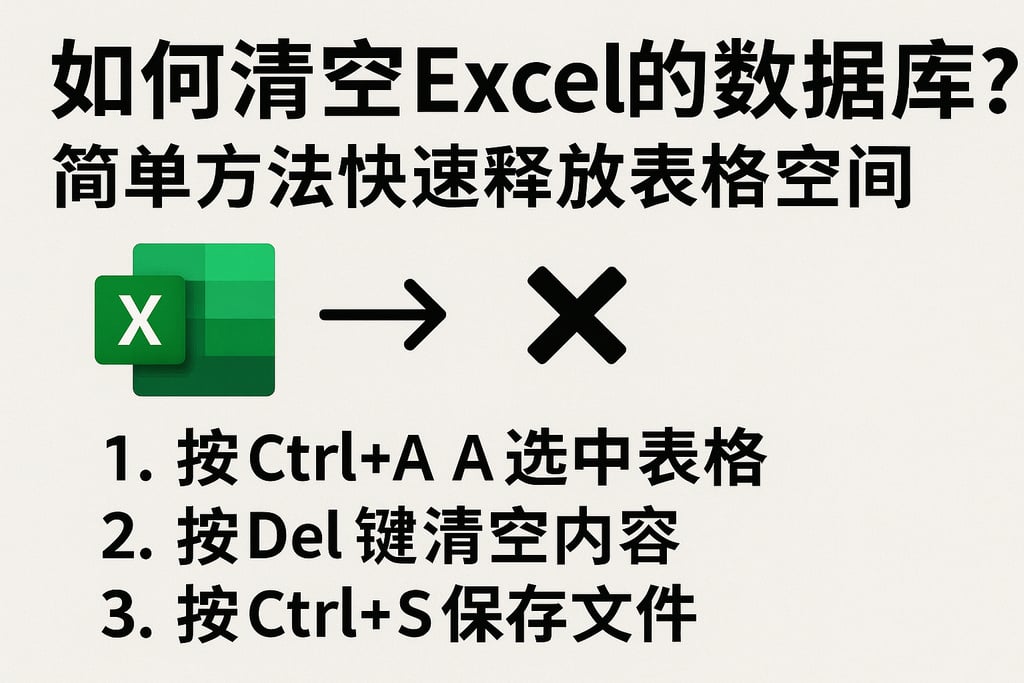 如何清空Excel的数据库？简单方法快速释放表格空间