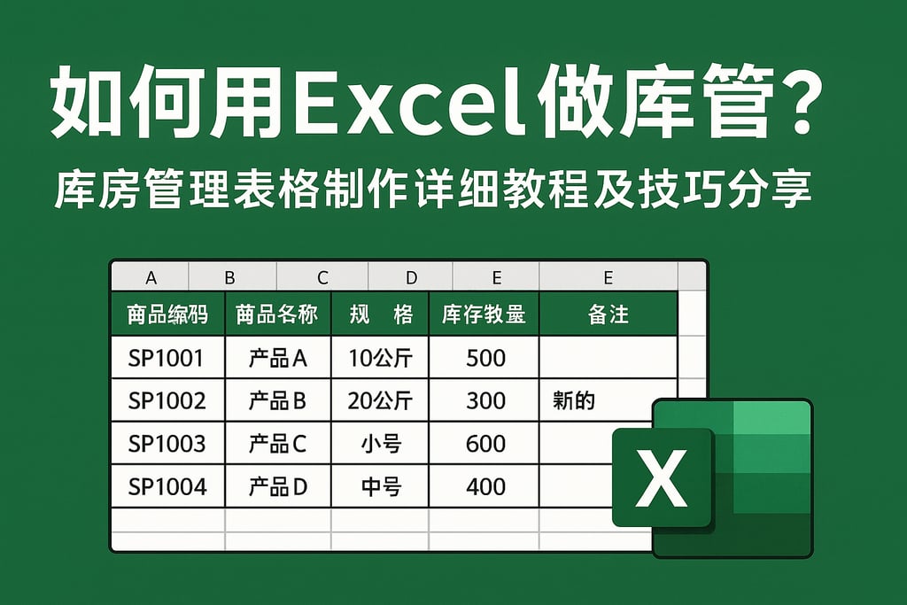 如何用Excel做库管？库房管理表格制作详细教程及技巧分享