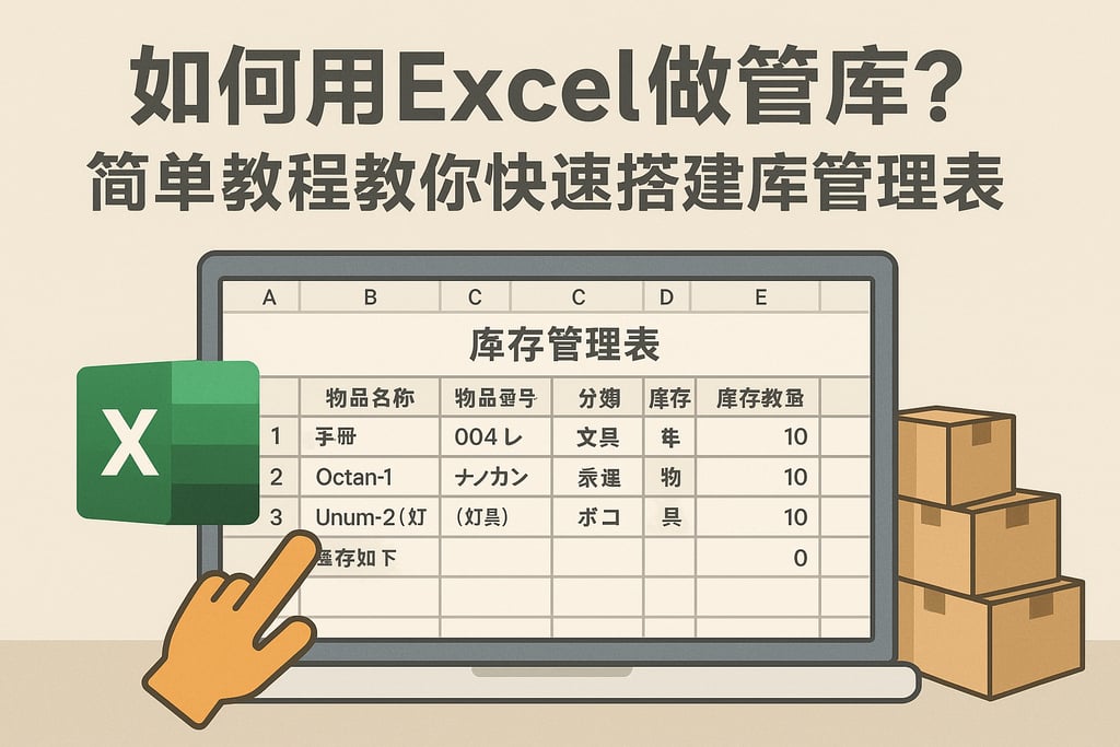 如何用Excel做管库？简单教程教你快速搭建库存管理表